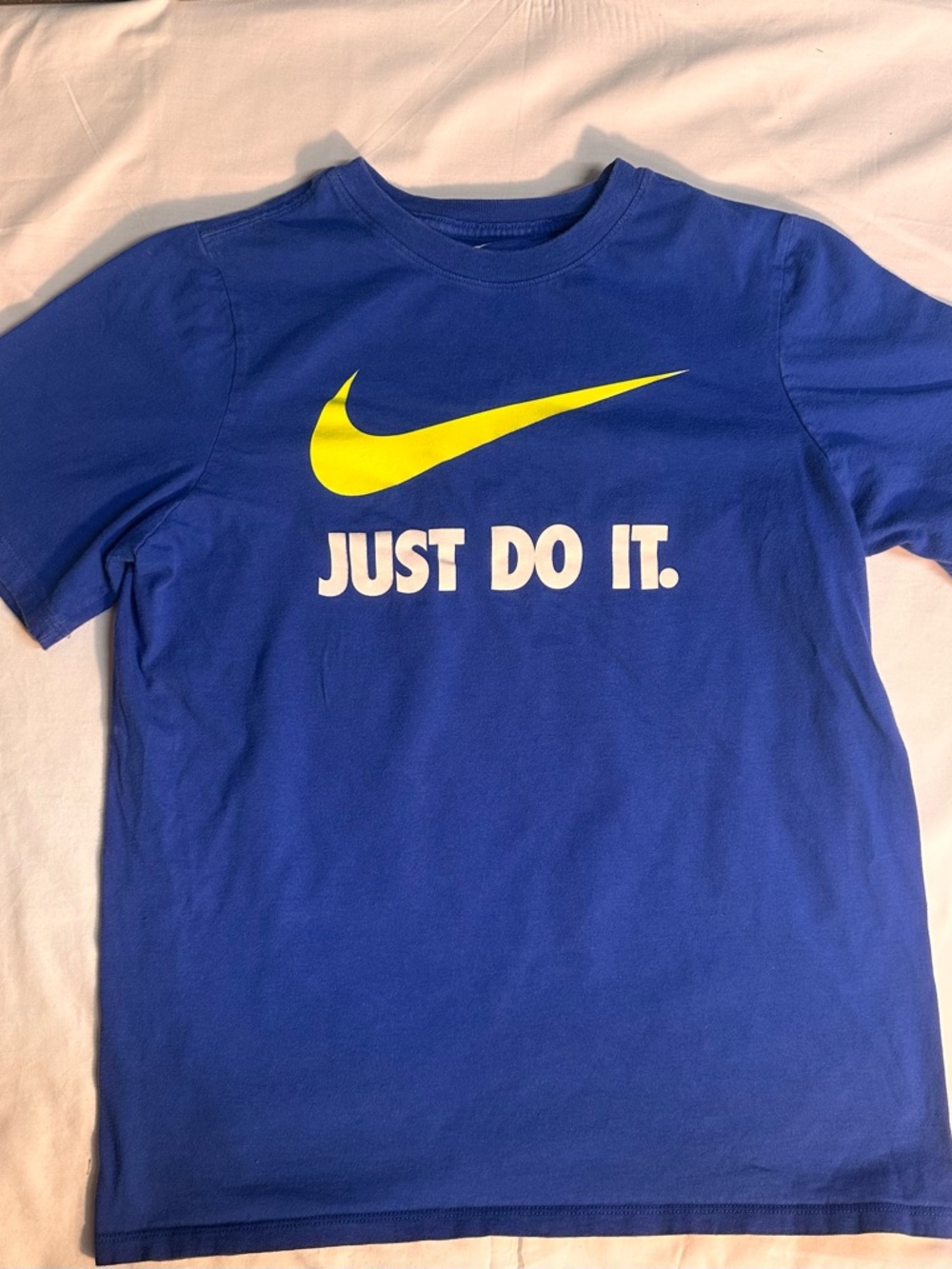 Nike Kids' Blue 'Just Do It' Logo Tee size youth XL